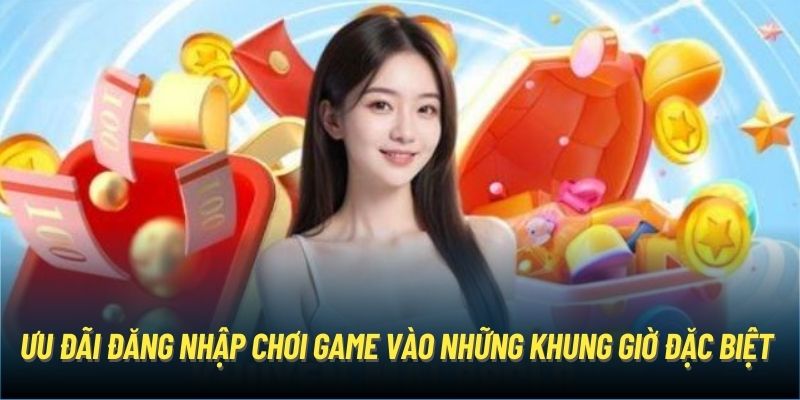 Ưu đãi đăng nhập chơi game vào những khung giờ đặc biệt 